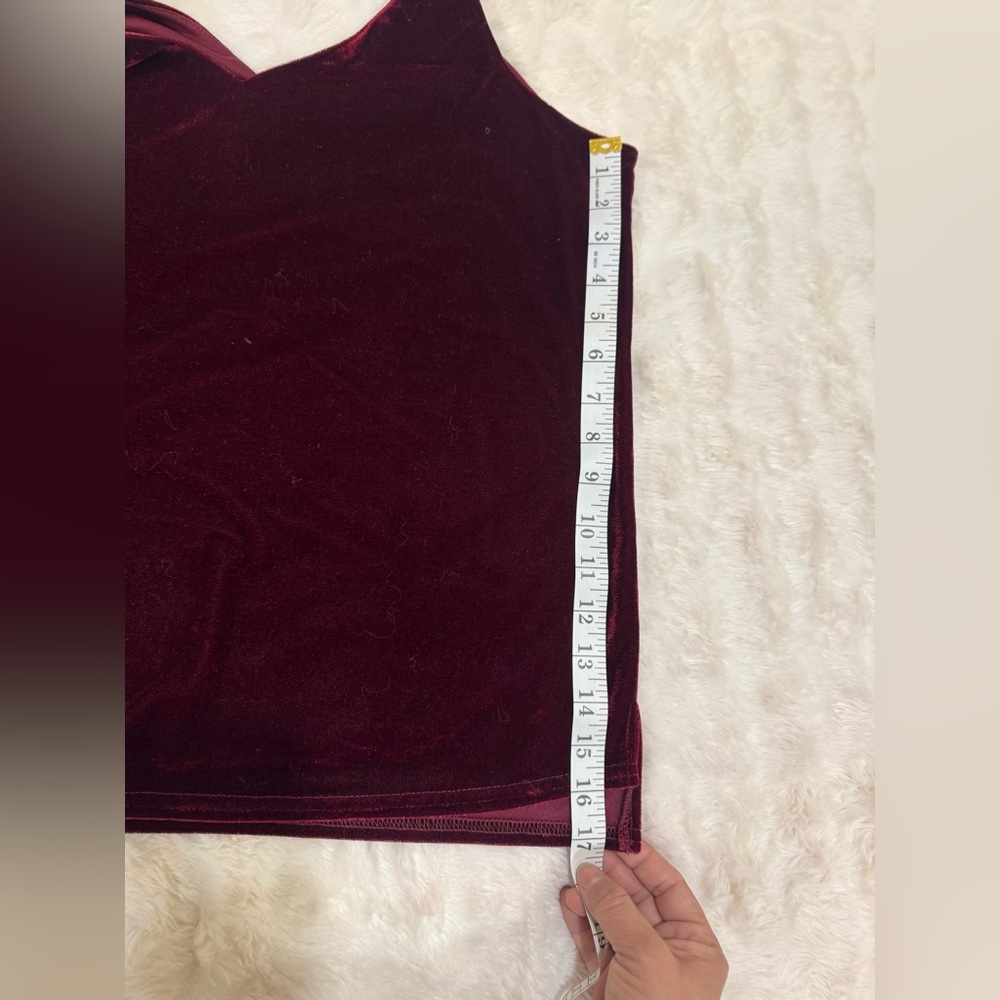Shinestar Velvet Camisole Set - Burgundy and Black.
 LOFT Emerald Green - Picture 4 of 14